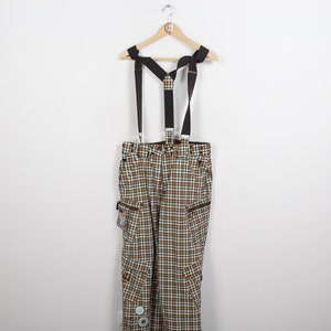 Vintage Retro 80-90-tals Skidbyxor Snöbyxor Softshellbyxor Skidkläder Jumpsuit Storlek S Burton