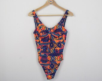 Vintage Badeanzug Swimsuit Damen S-M Schwimmanzug Retro Bademode