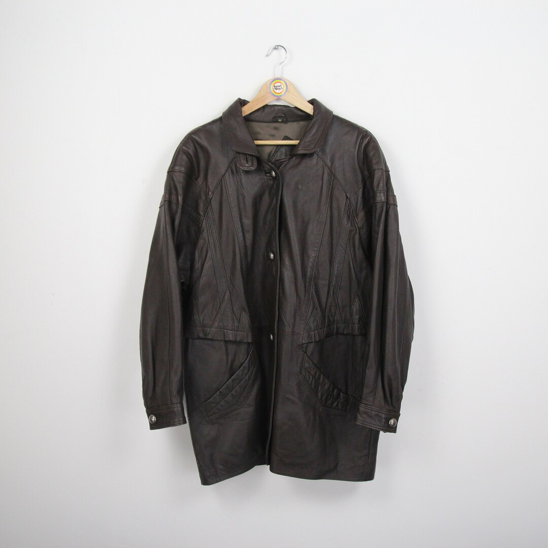 ジャケット・アウター Vintage genuine lether long coat archive ジャケット・アウター Vintage genuine lether long coat