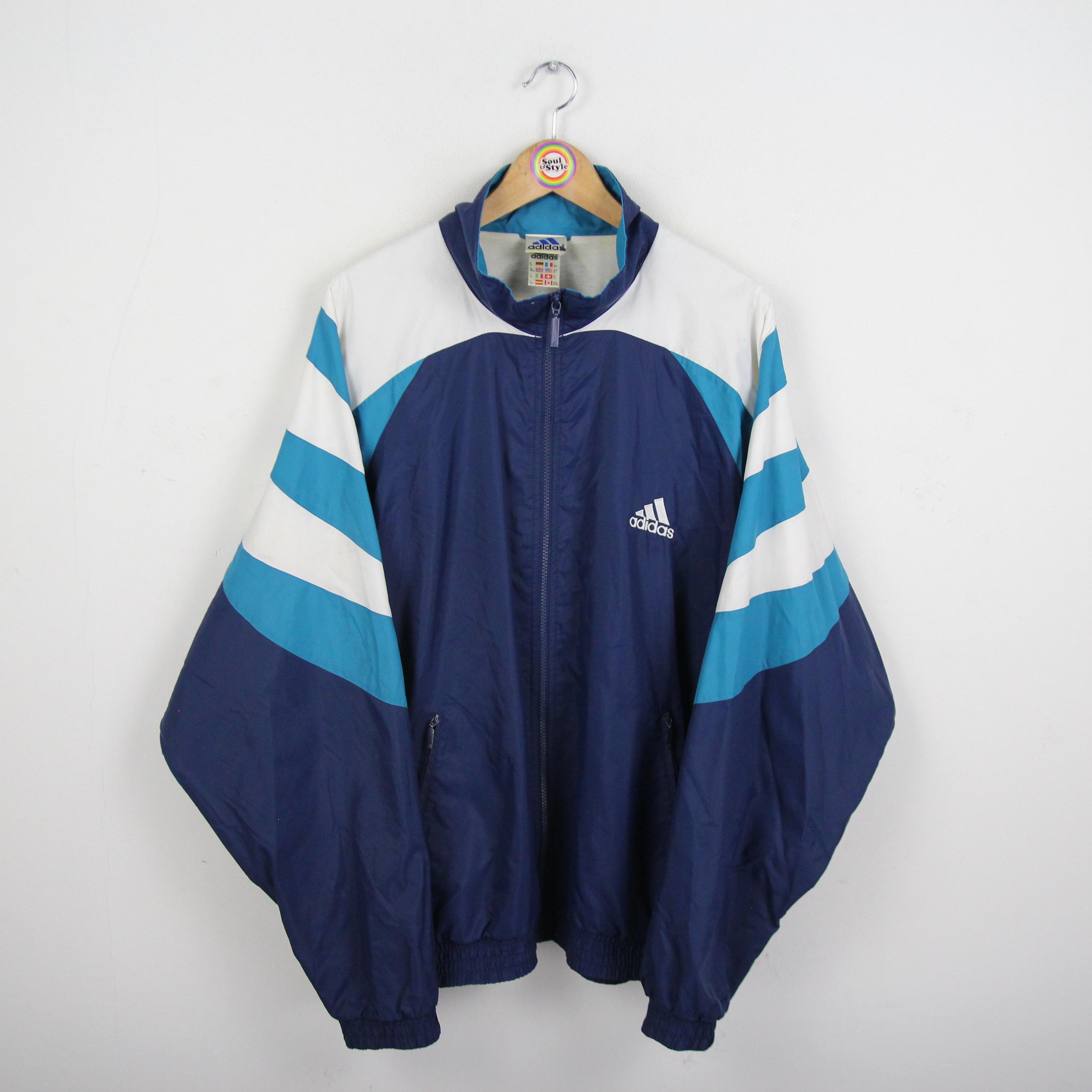 70s〜 adidas puffer blue coat soccer 【公式通販】