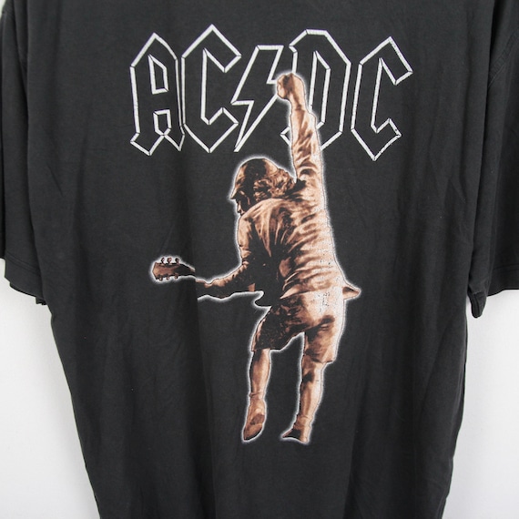 Vintage T-shirt Size L AC/DC Stiff Upper Lip 2000 Sound FX - Etsy