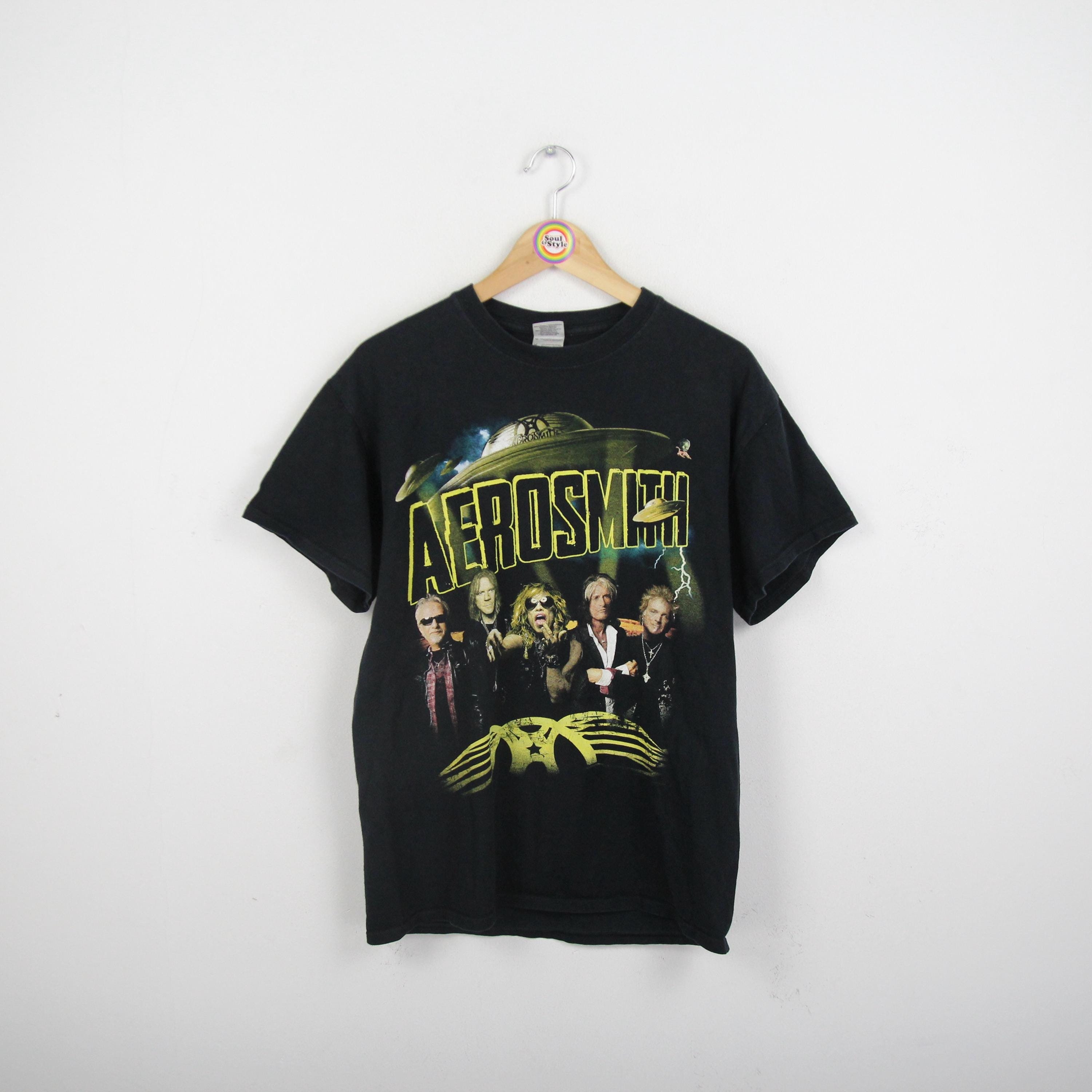 AEROSMITH tシャツ Mサイズ Vintage T-shirt Size M Aerosmtih 2014 the Global Warming Tour - Etsy