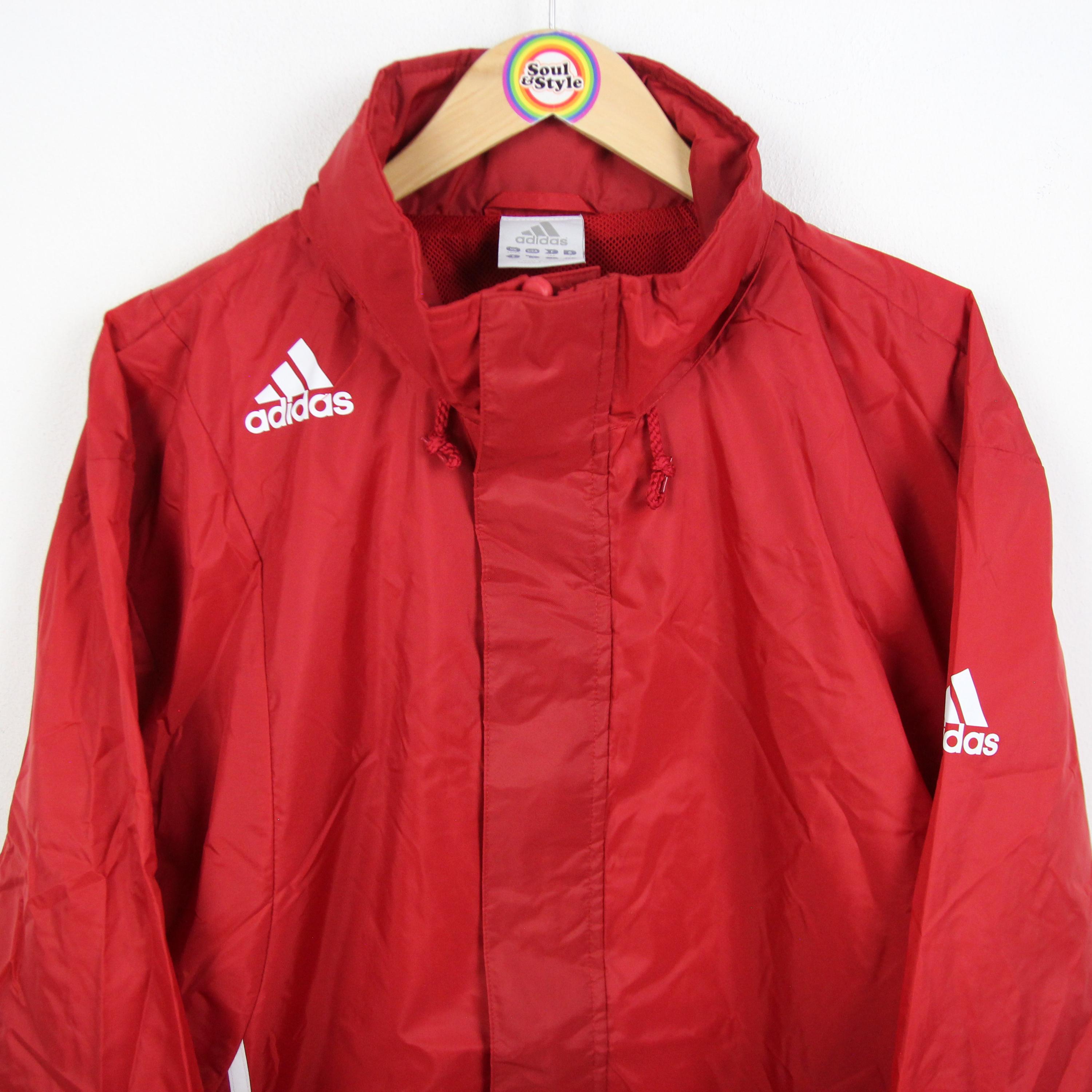 Vintage 90s Adidas Rain Jacket L-XL (D7 186) Windbreaker 6th