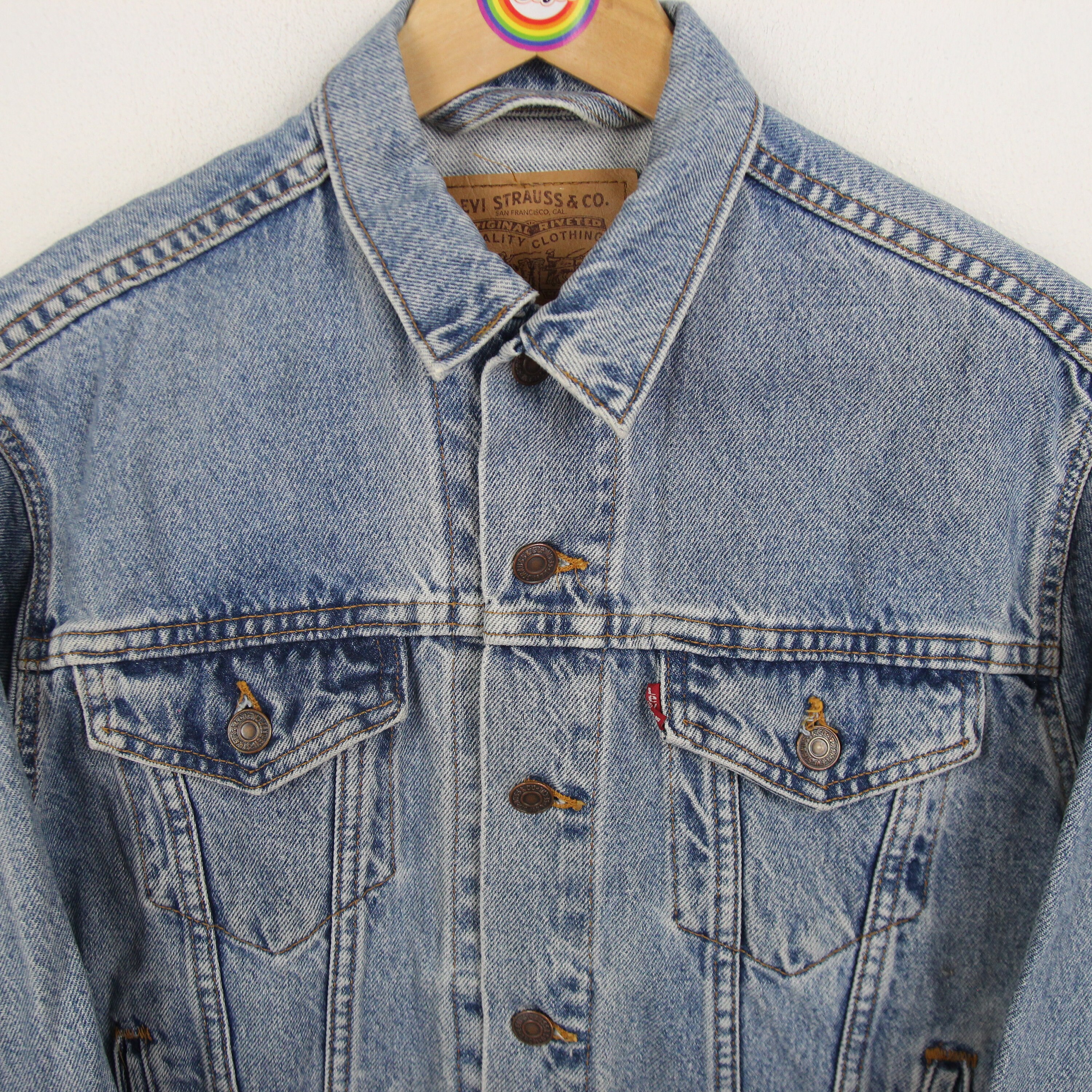 Vintage 90s Jeans Jacket Denim Jacket Size M (women's Size