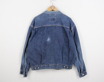 Vintage 90s Denim Jacket Size M-L Levi Strauss Type II 70502 0490