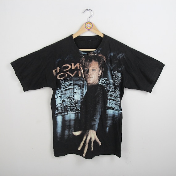 Vintage T-shirt Size L Bon Jovi Keep the Faith 1992 - Etsy Ireland