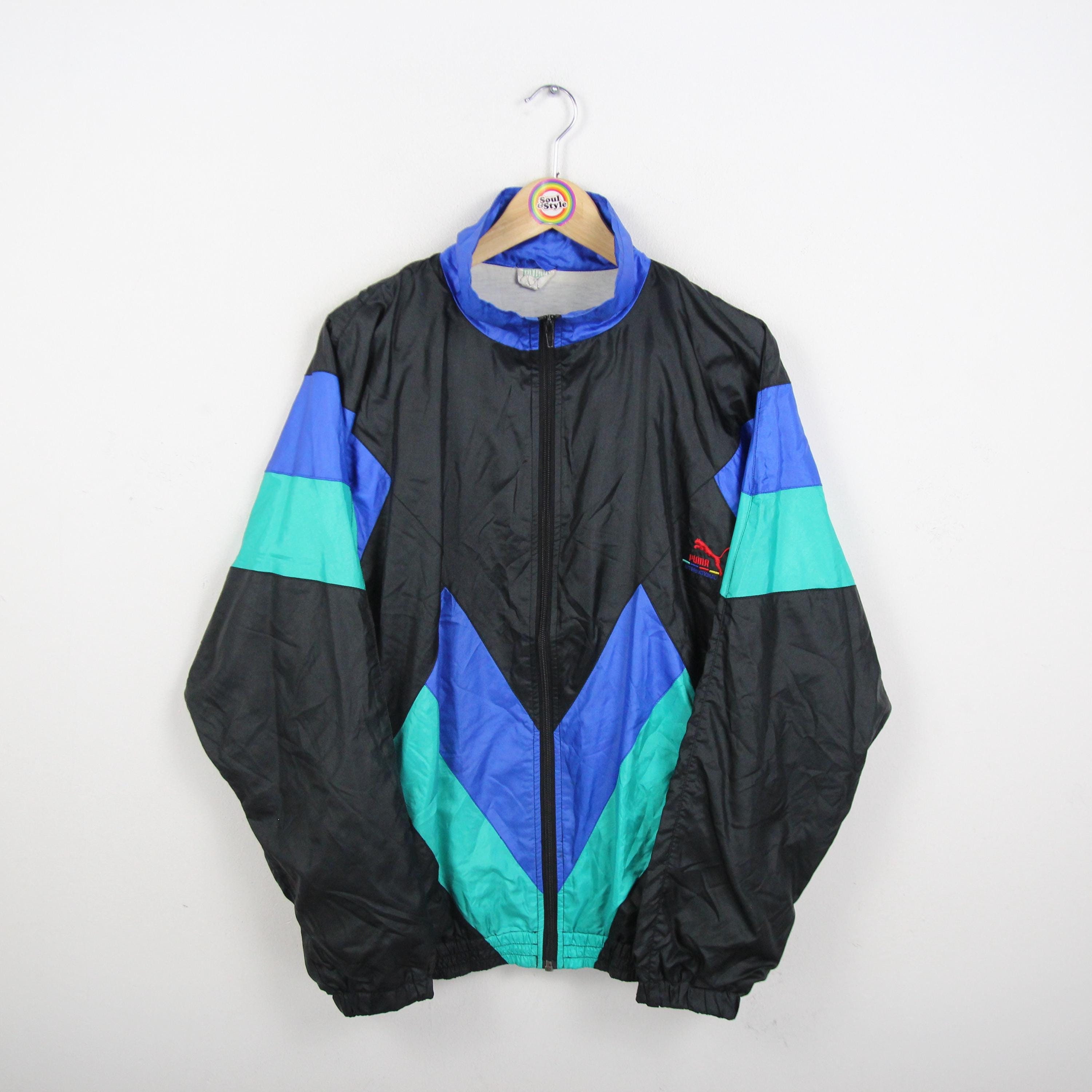 Vintage 90s Sports Jacket M Puma Training Jacket Sports Parka - Etsy