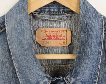 Vintage 90s Trucker Jeans Jacket Denim Jacket Size M Levi Strauss