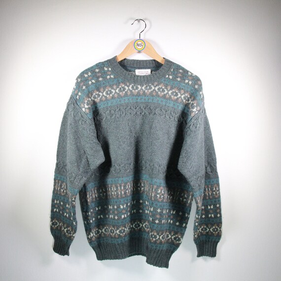 Vintage 80s Knitted Sweater Size M 