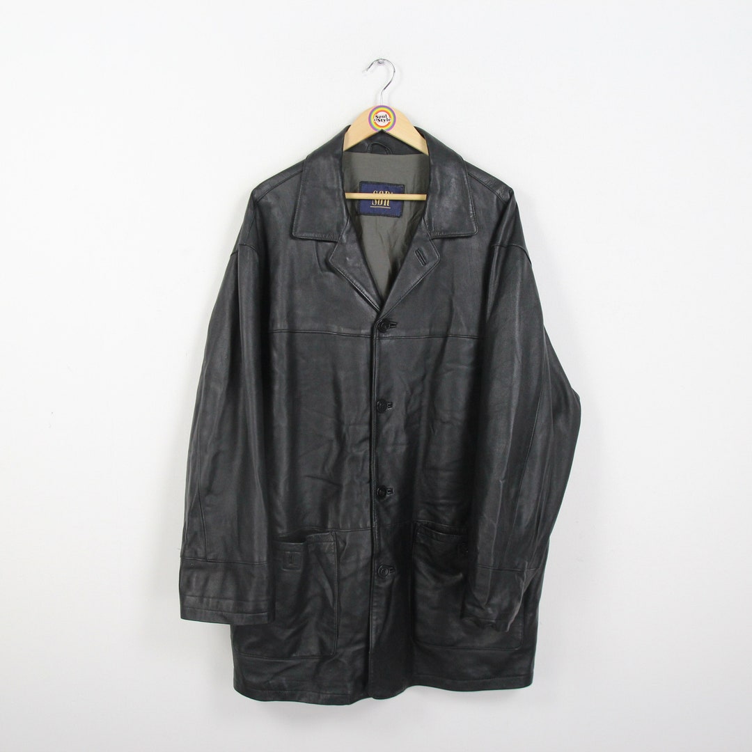 Vintage 80s 90s Atwardson Leather Coat Size L-XL - Etsy Vintage 80s 90s Atwardson Leather Coat Size L-XL - Etsy