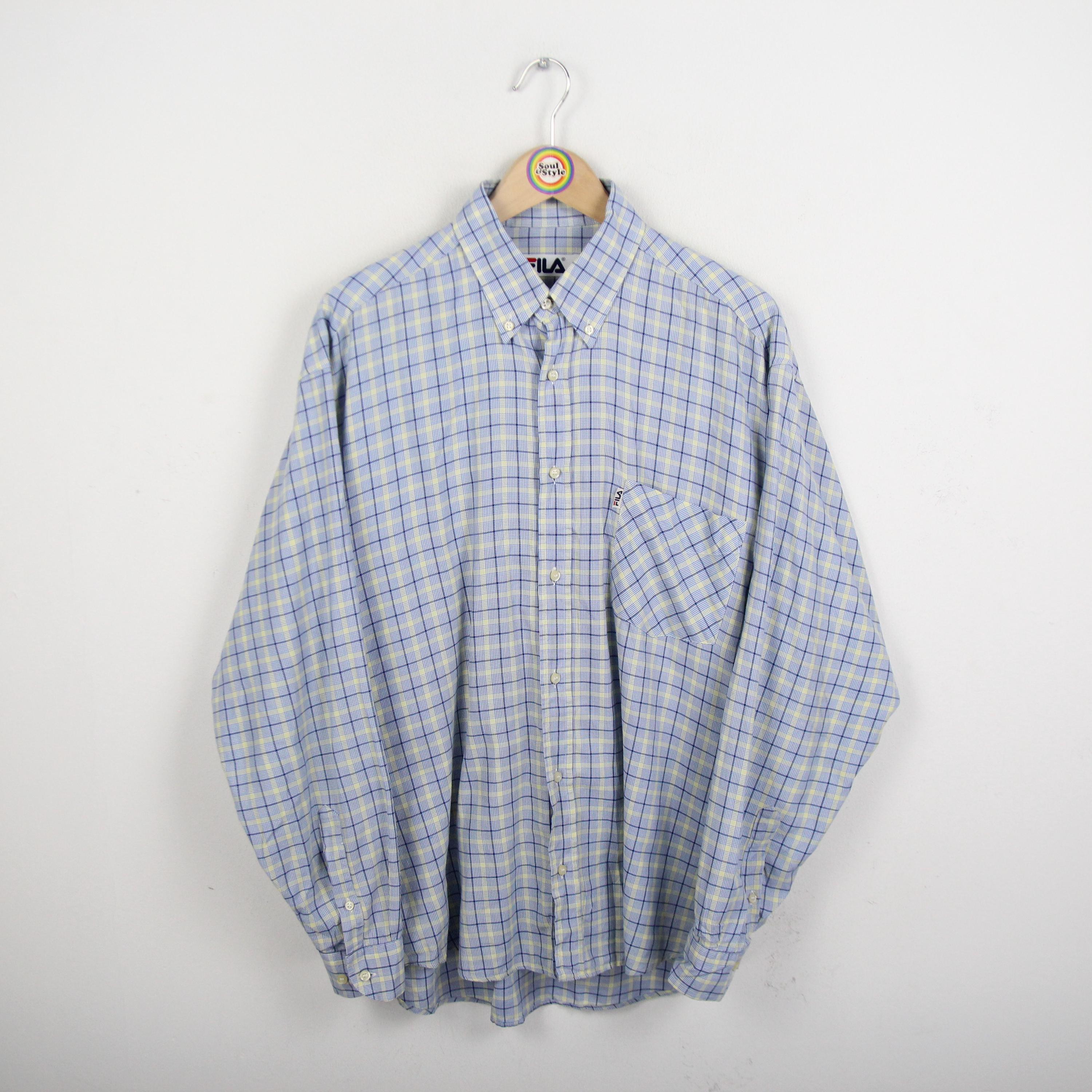 Vintage 90s long sleeve shirt size L Fila Skater Style