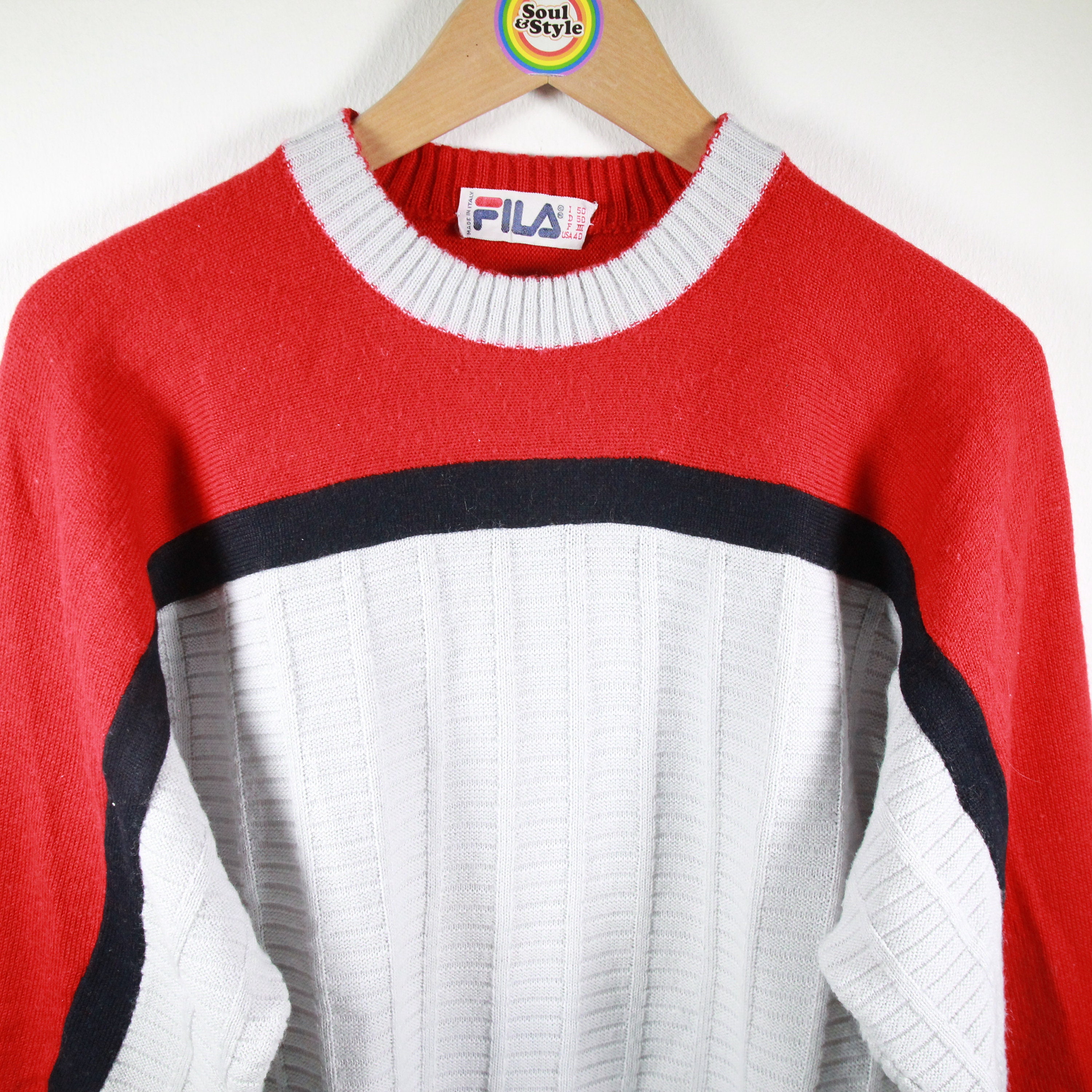 Vintage 80s Sweater Size S Fila - Etsy UK