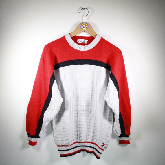 Vintage 80s Knitted Sweater Size S Fila 