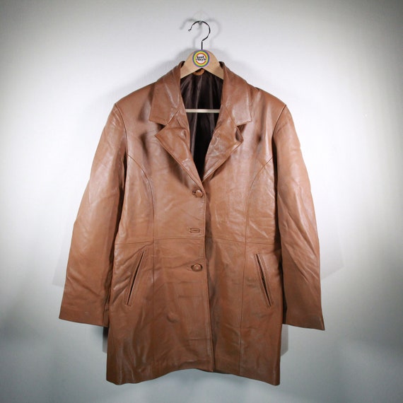 Vintage 80s 90s Women's Leather Jacket Size S 36 - Etsy