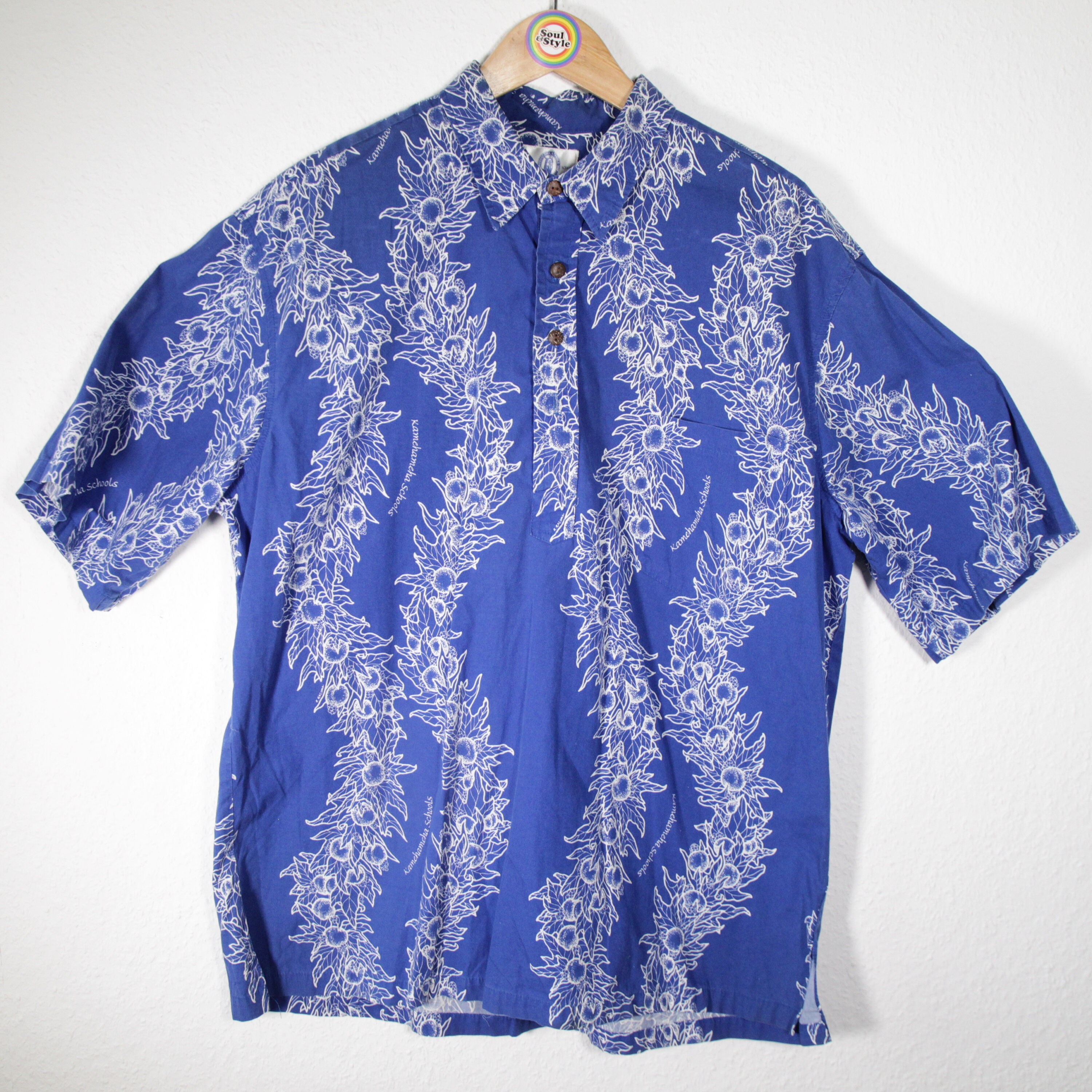 Vintage 90s Kamehameha Shirt L-XL Made 