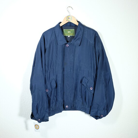 Vintage 90s Silk Blouson Size XL Leader