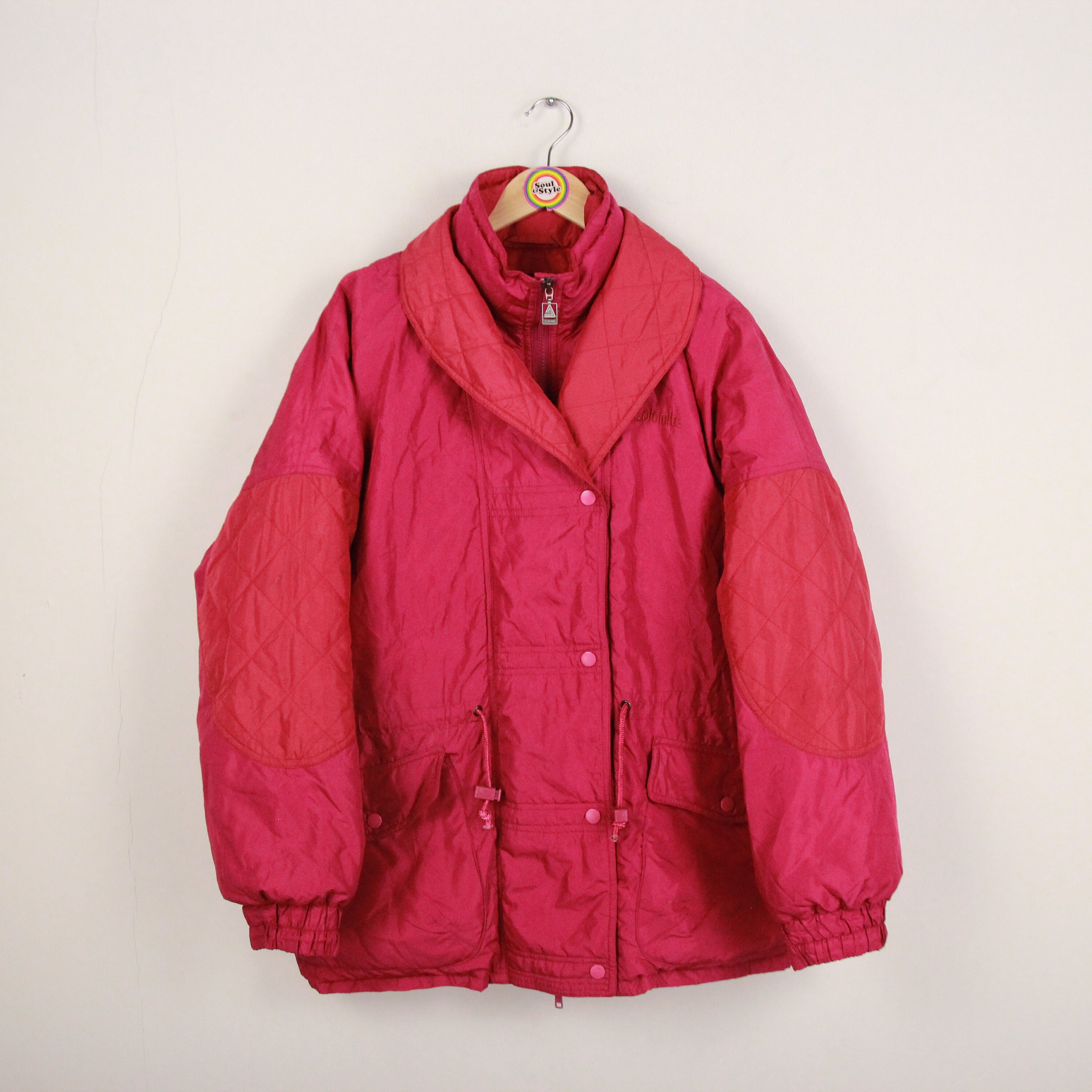 Vintage 90s Down Ski Jacket Ski Blouson Winter Jacket Size L 