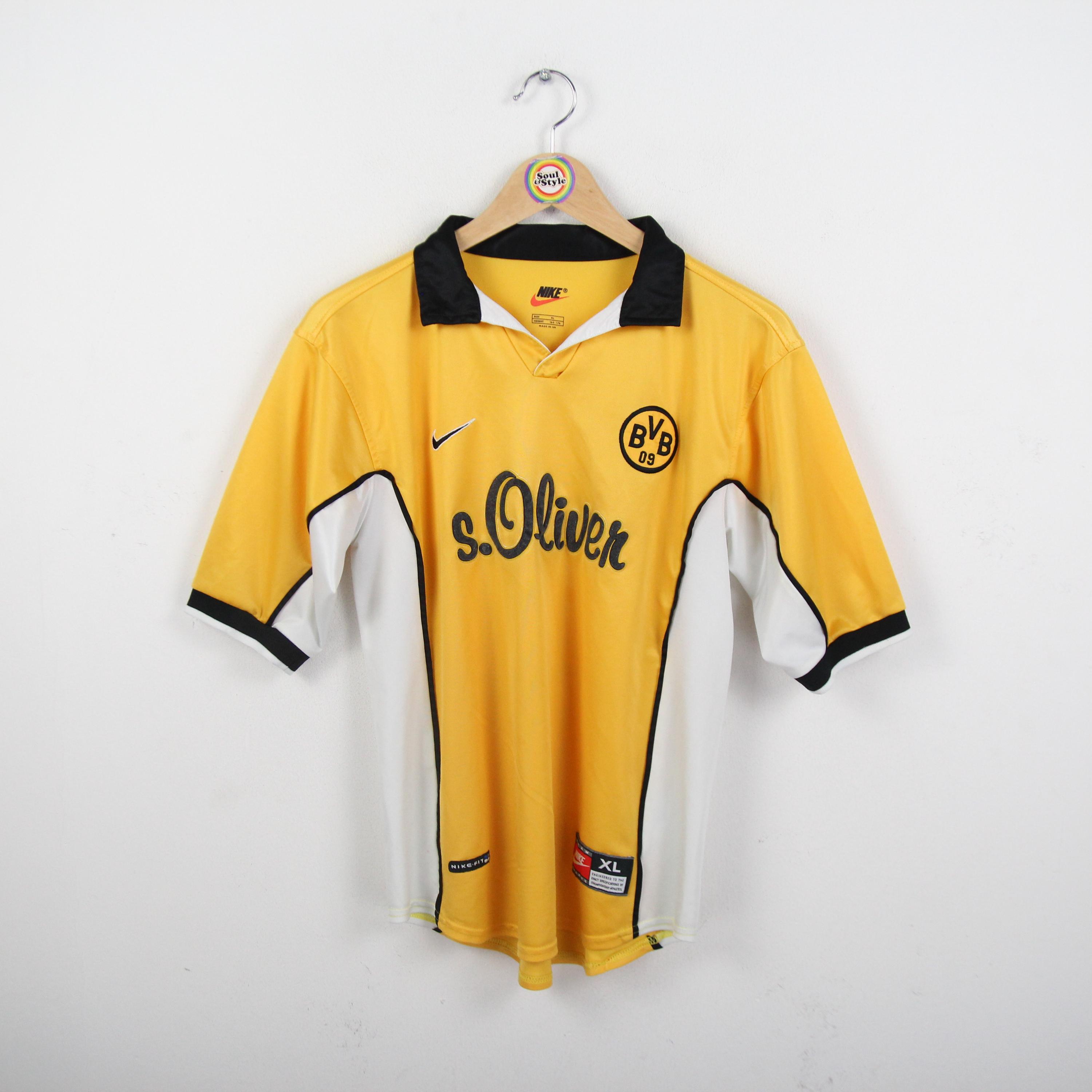90s ボルシアドルトムント ユニフォーム NIKE 10番 BVBビンテージ Vintage T-shirt Jersey Size XS-S BVB Borussia Dortmund Home 1999
