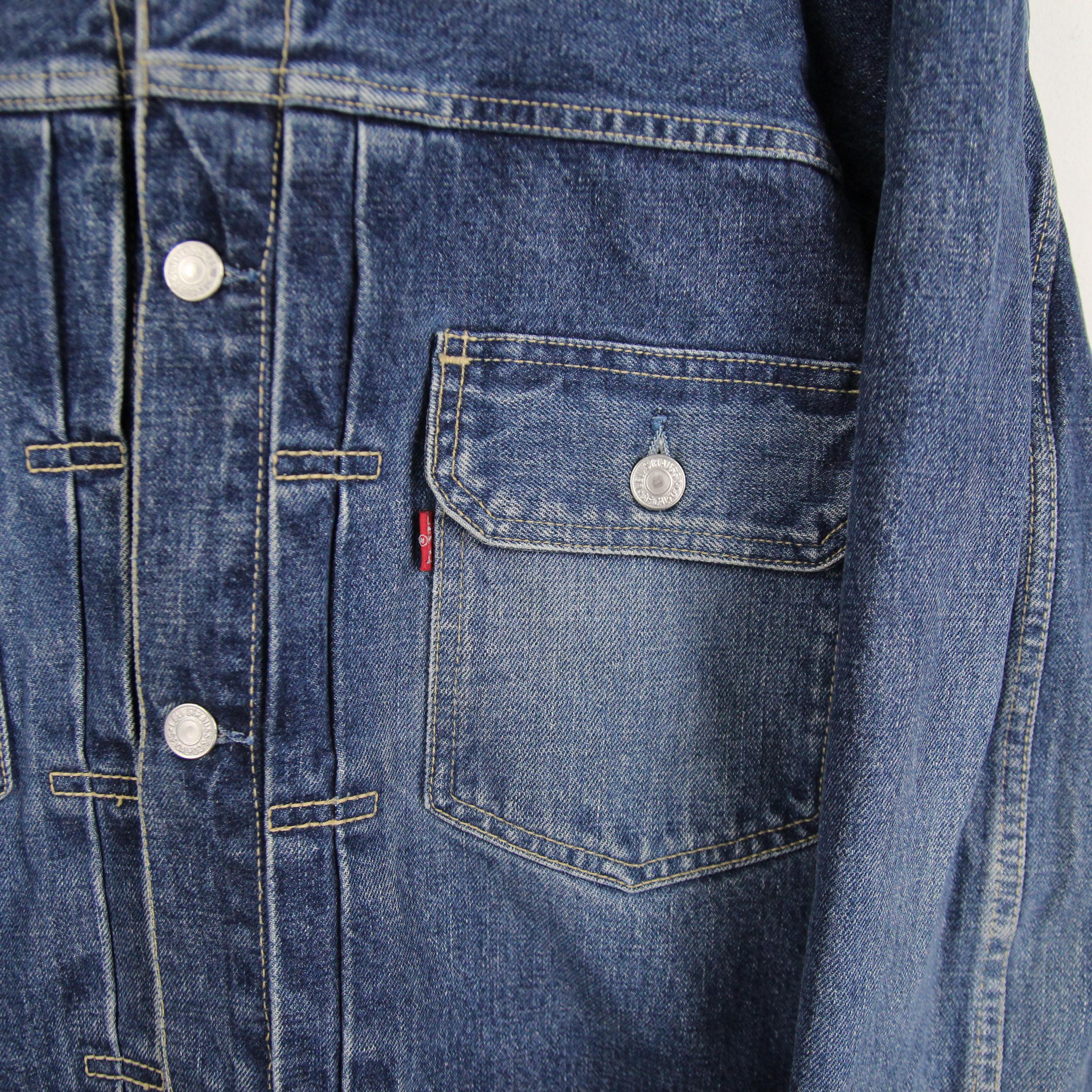 Vintage 90s Denim Jacket Size M-L Levi Strauss Type II 70502 0490 