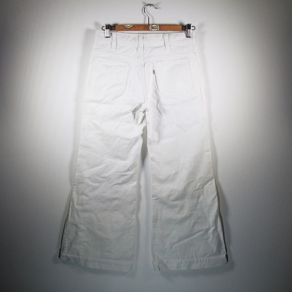 Vintage BIG E Levis Flared White Tab Denim Jeans Size… - Gem