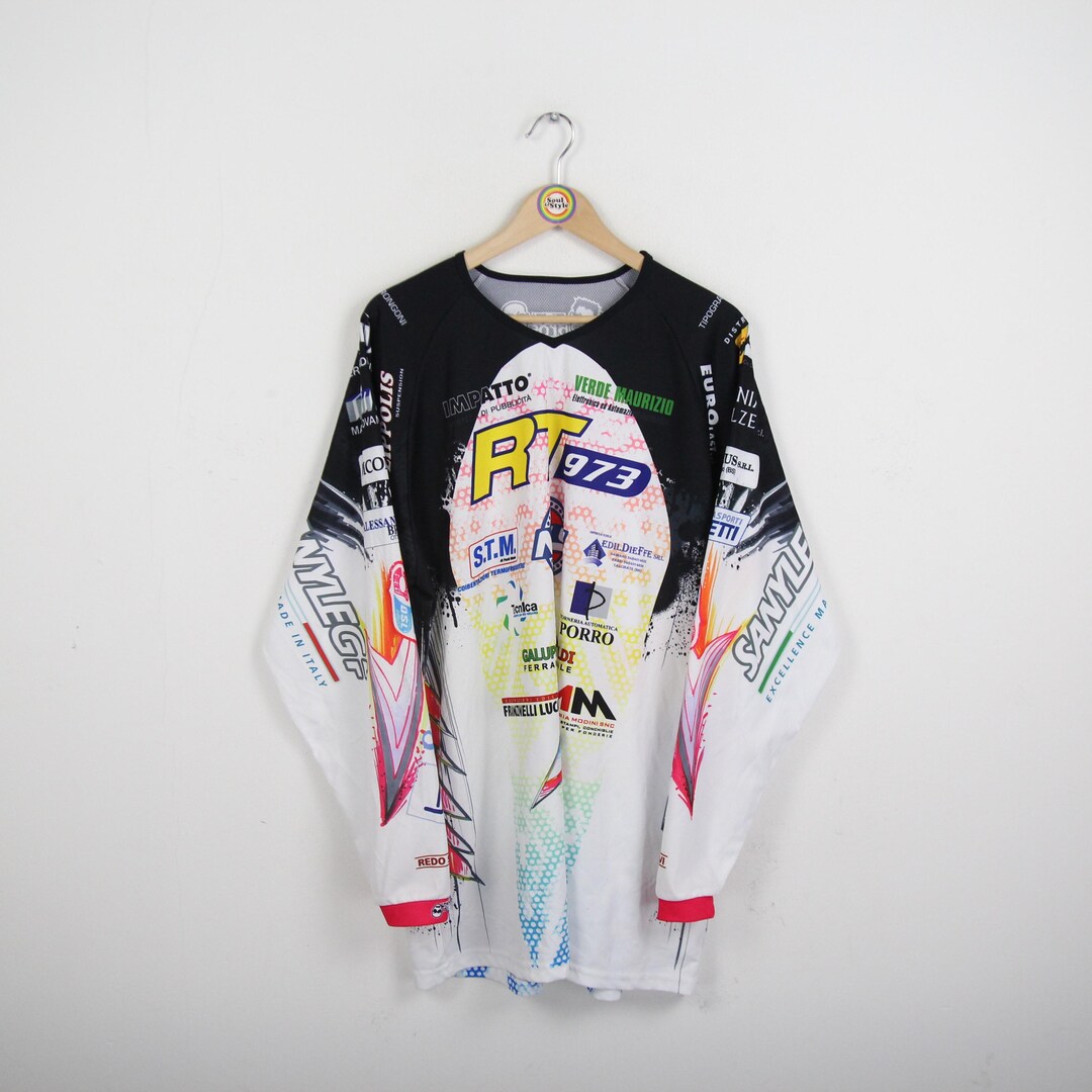 Vintage T-shirt Jersey Long Sleeve Size 2XL RT973 Italy