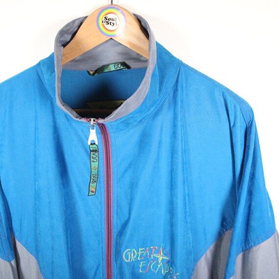 Vintage 90s Windbreaker Sports Jacket M Training Jacket Vintage 90s Windbreaker Sports Jacket M Training Jacket