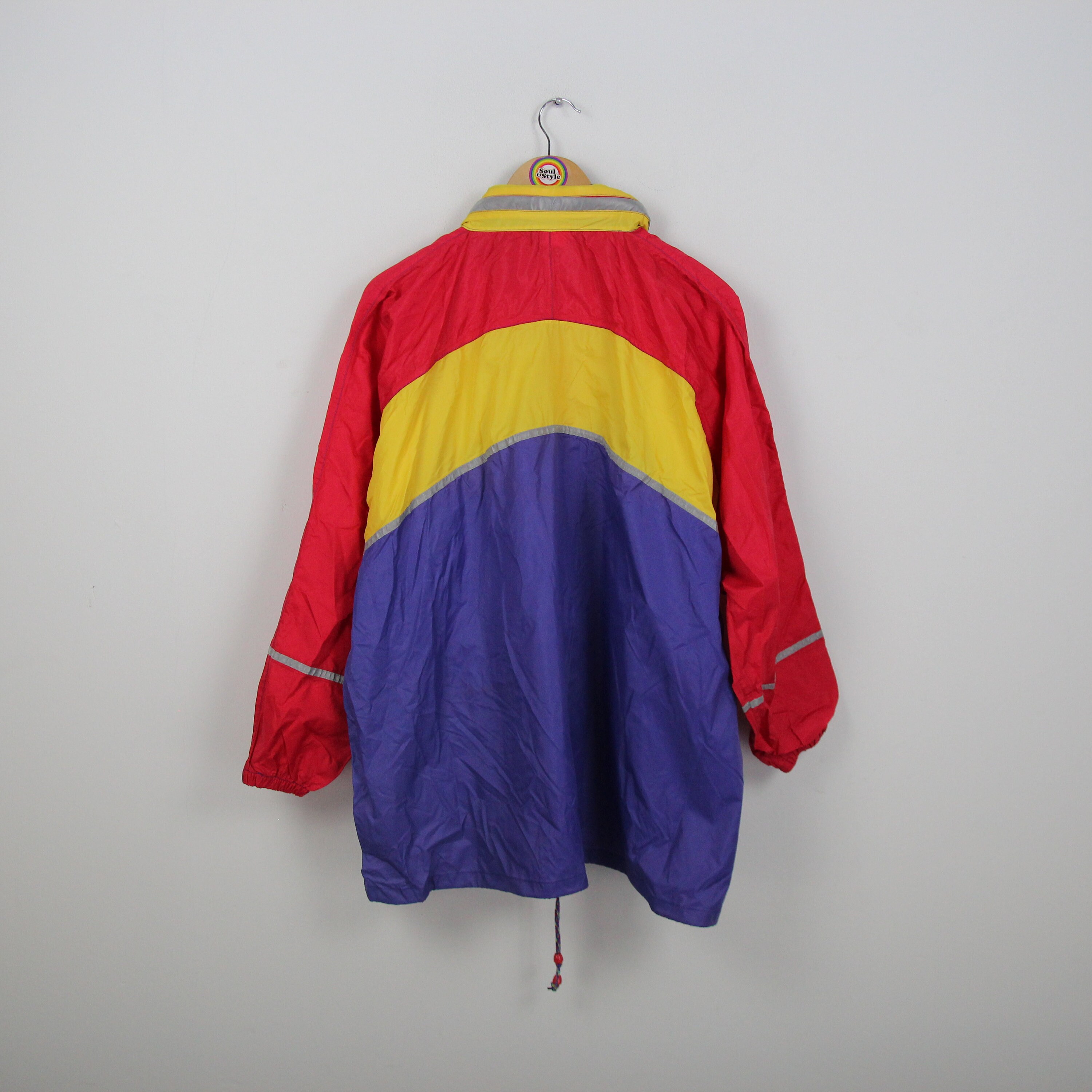 Vintage 90s Rain Jacket M Rodeo Windbreaker - Etsy