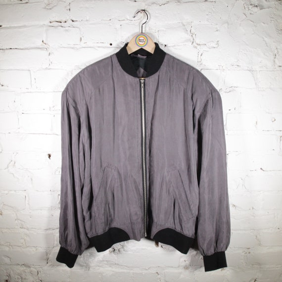 Vintage 90s Silk Blouson Size M