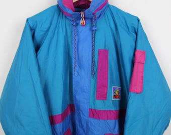 Vintage 90s Rain Jacket Size S Jeantex Windbreaker Lined - Etsy