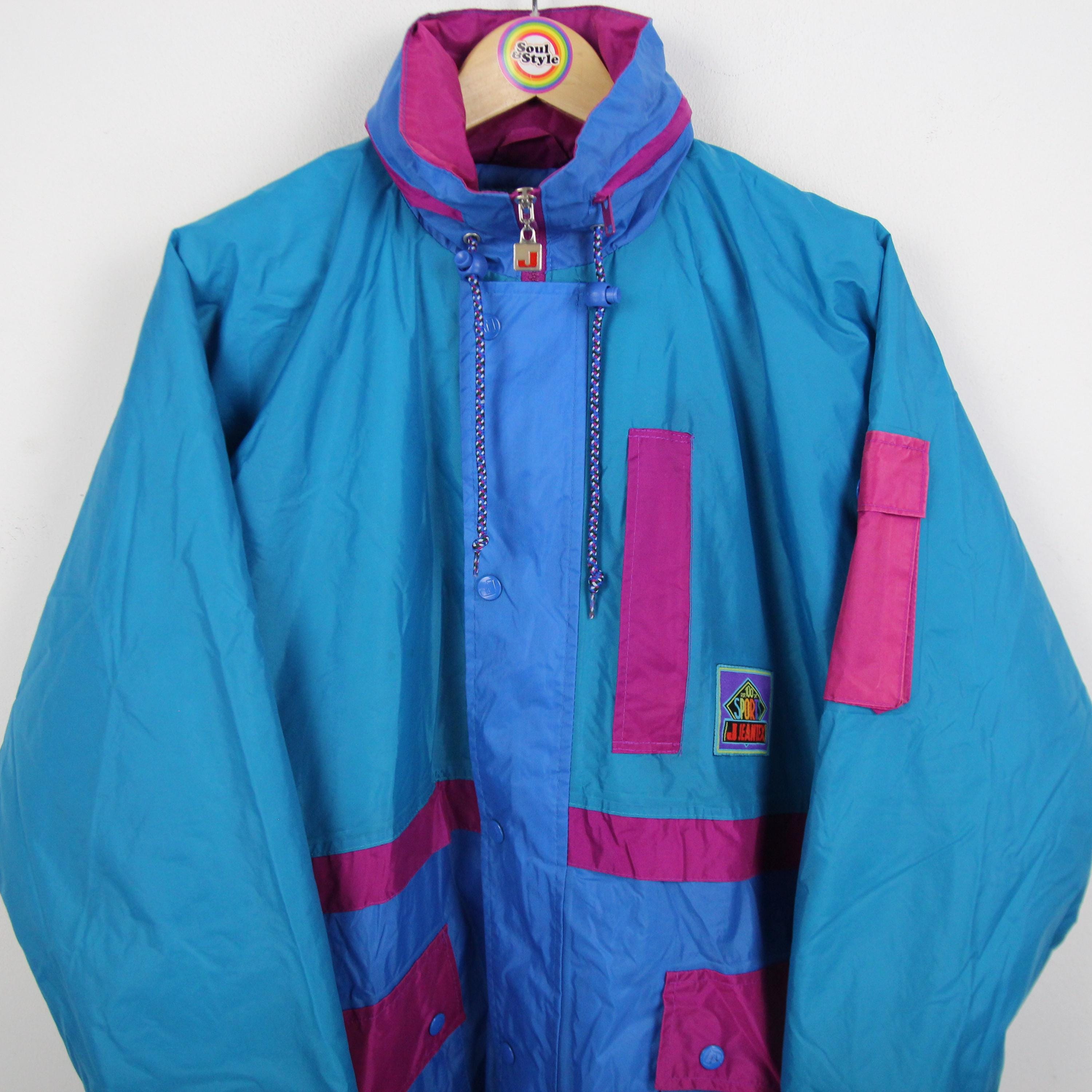 Vintage 90s Rain Jacket Size S Jeantex Windbreaker Lined - Etsy