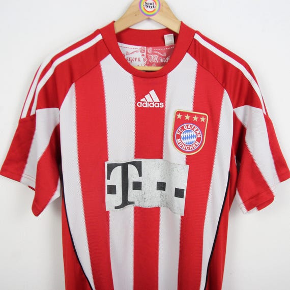 Maillot Domicile Bayern Munich 2009-2010 – Adidas – Taille L – Homme – Rouge