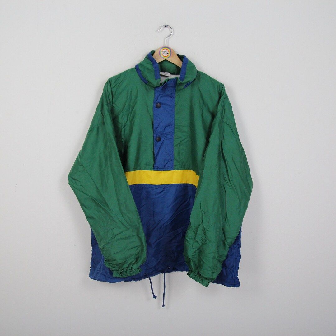 Vintage 90s Rain Jacket Slip Jacket XL Marcel Clair Windbreaker - Etsy