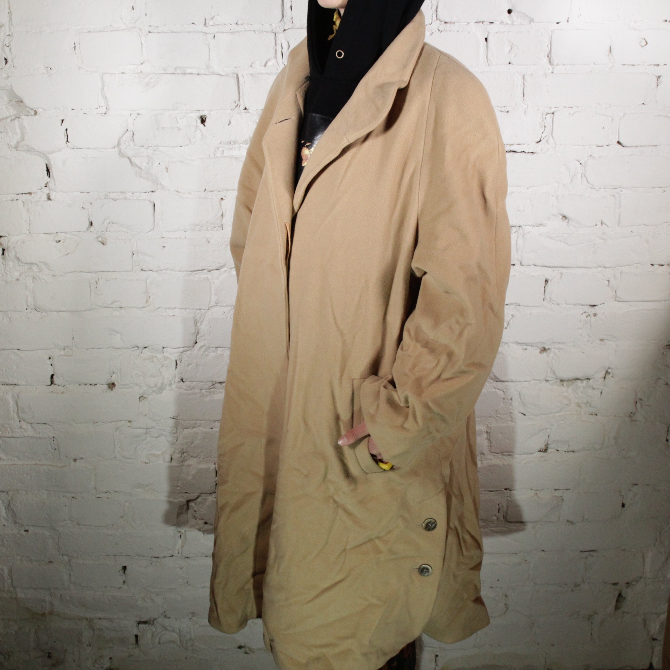 Vintage 90s Cashmere Wool Coat Coat Size M-L women's -  Denmark