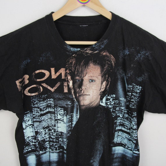 1992年製 BON JOVI Tシャツ　サイズL Vintage T-shirt Size L Bon Jovi Keep the Faith 1992 - Etsy Ireland