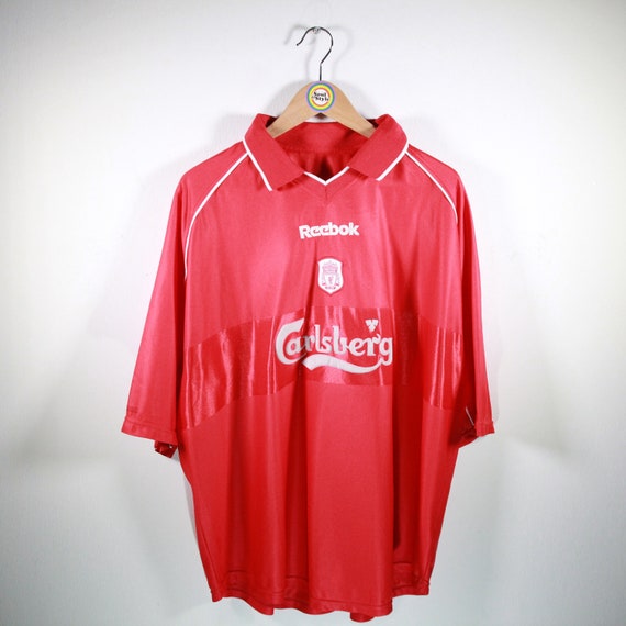 María reflejar Llamarada Vintage T-shirt Jersey Size L Liverpool Reebok - Etsy