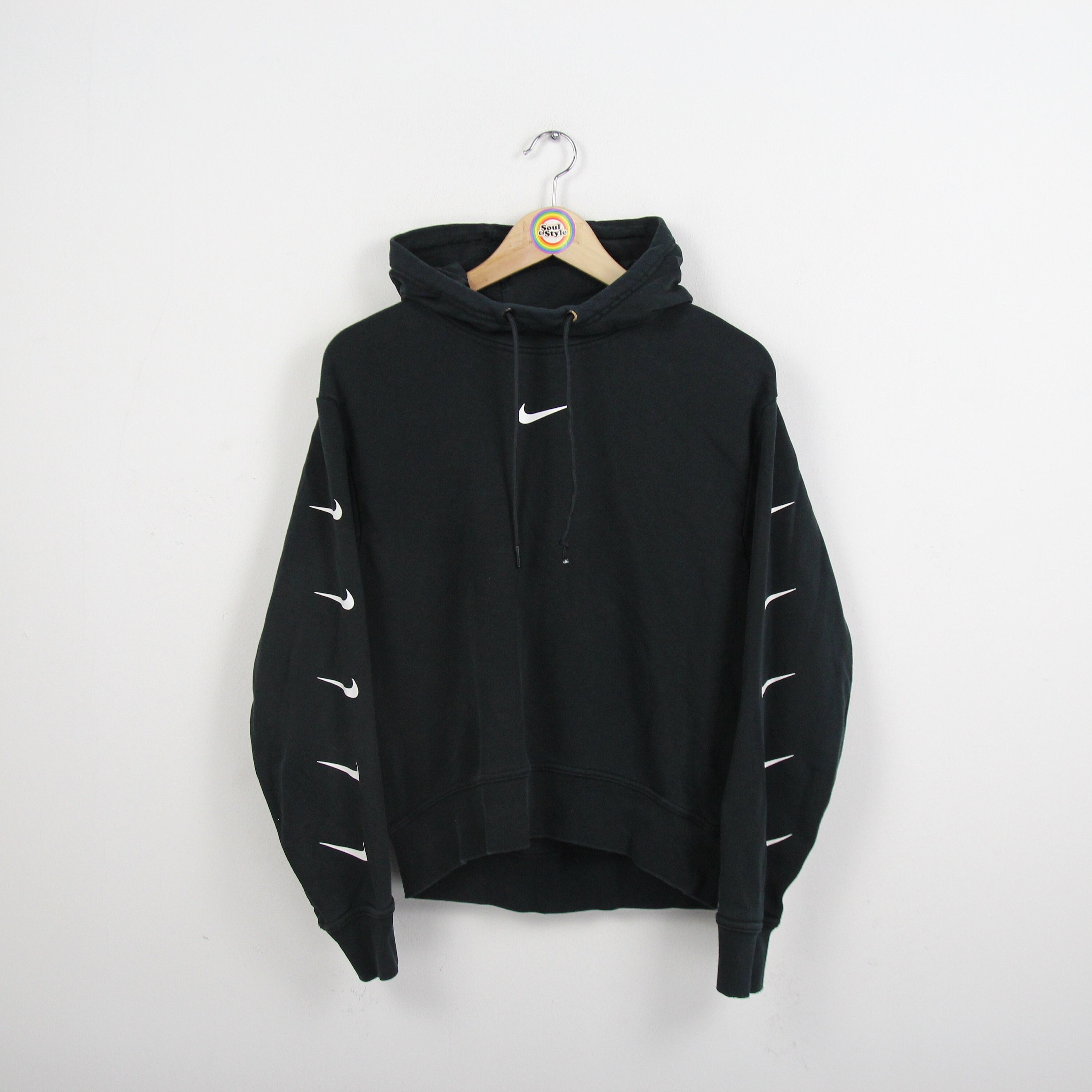 Nike hoodie with ticks down the side hotsell