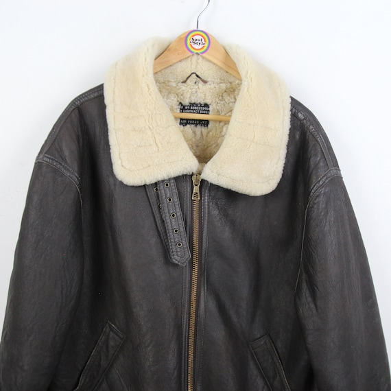 ジャケット・アウター 80s old UNIQLO A-2 real leather bomber AVIREX 1980's Vintage A-2 Leather Bomber Flight Jacket XS