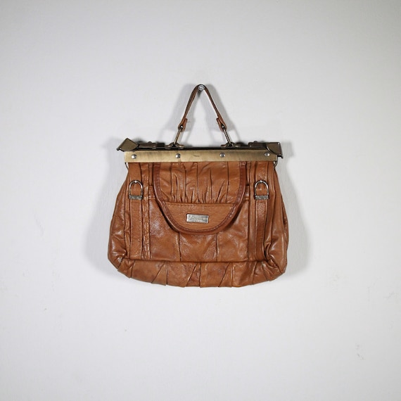 Vintage Leather Handbag Purse Handheld Maroquinerie Paris Etsy