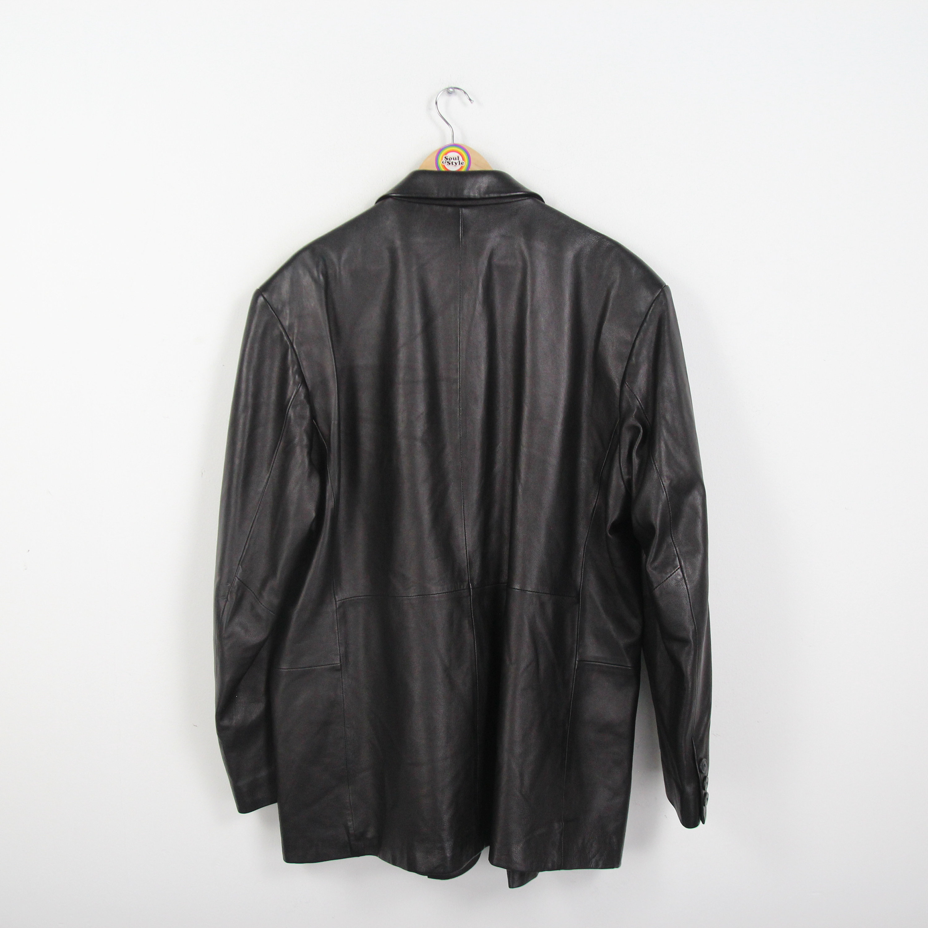 Vintage 80s 90s Jake's Leather Coat Size XL (56) Jakes - Etsy Israel