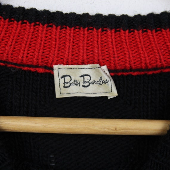 Vintage 80s Knit Sweater Size S Betty Barclay - image 3