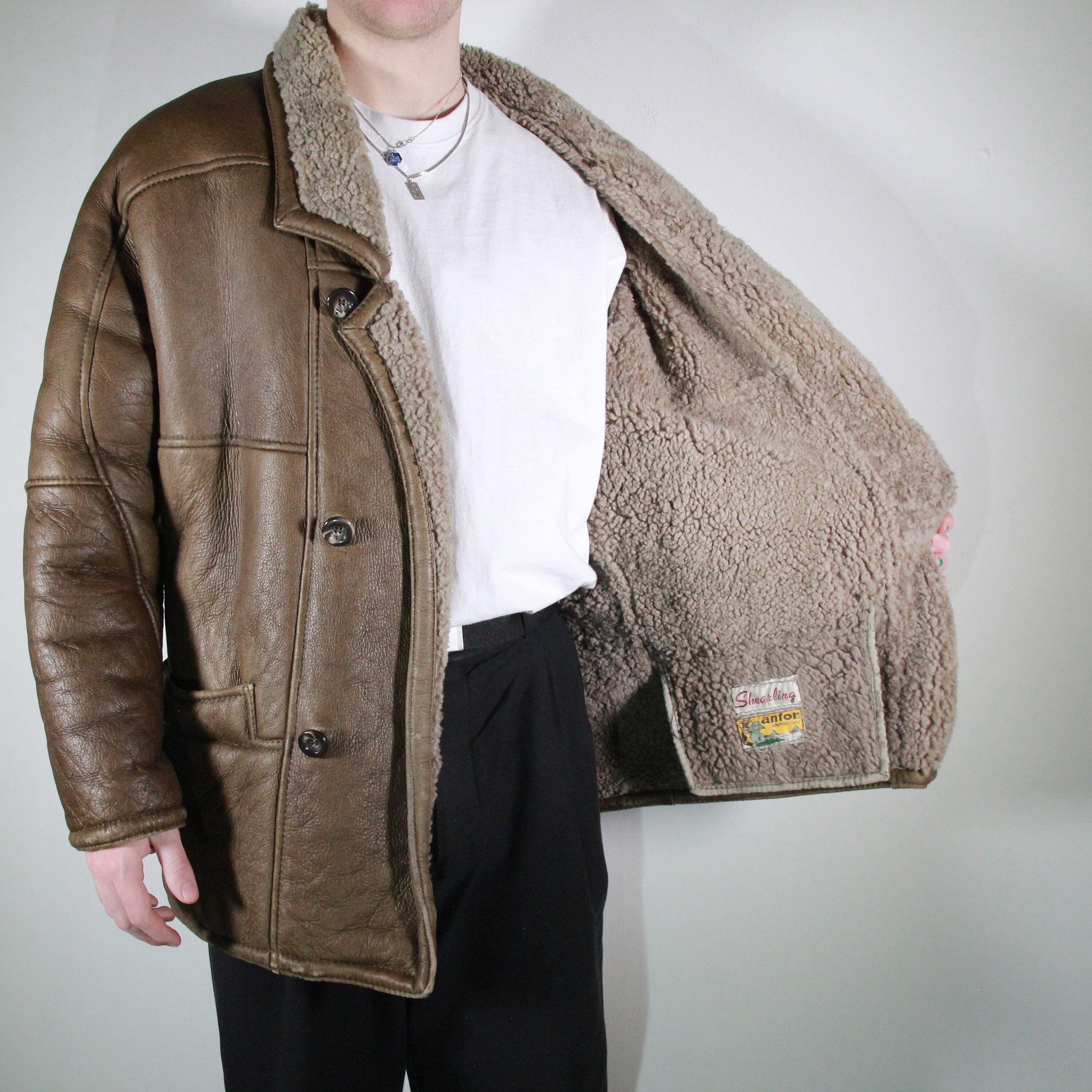 Vintage 80s 90s Lambskin Coat Leather Jacket Size M Requirement - Etsy