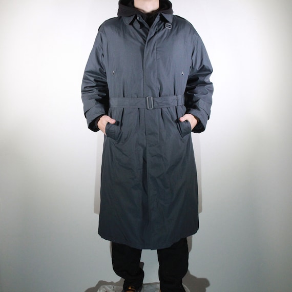 vintage wool long coat 80s〜90s 80s Classic Wool Overcoat in Beige, Vintage Men Collared