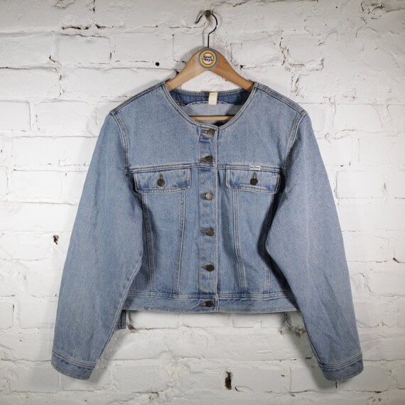Vintage 90s Denim Jacket Size L women's 