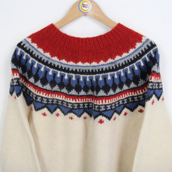 トップス 1980s Eddie Bauer cotton knit sweater Vintage Eddie Bauer cotton knit sweater from the 1980'S to