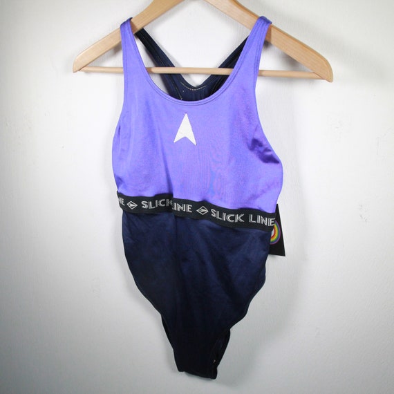 Vintage swimsuit swimsuit women's S-M slickline - image 3