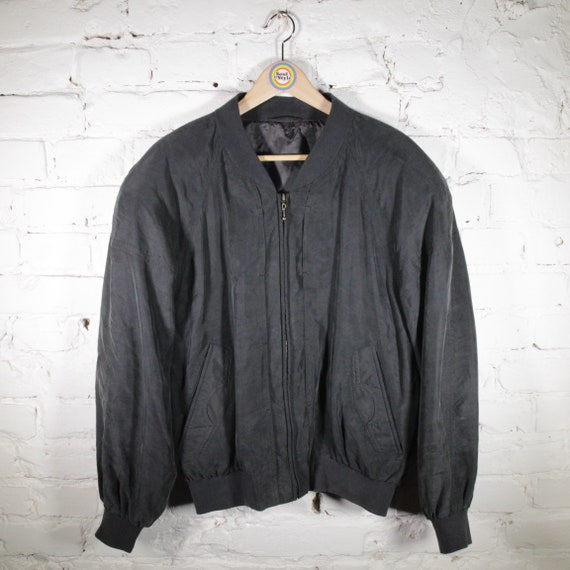 Vintage 90s Silk Blouson Size M