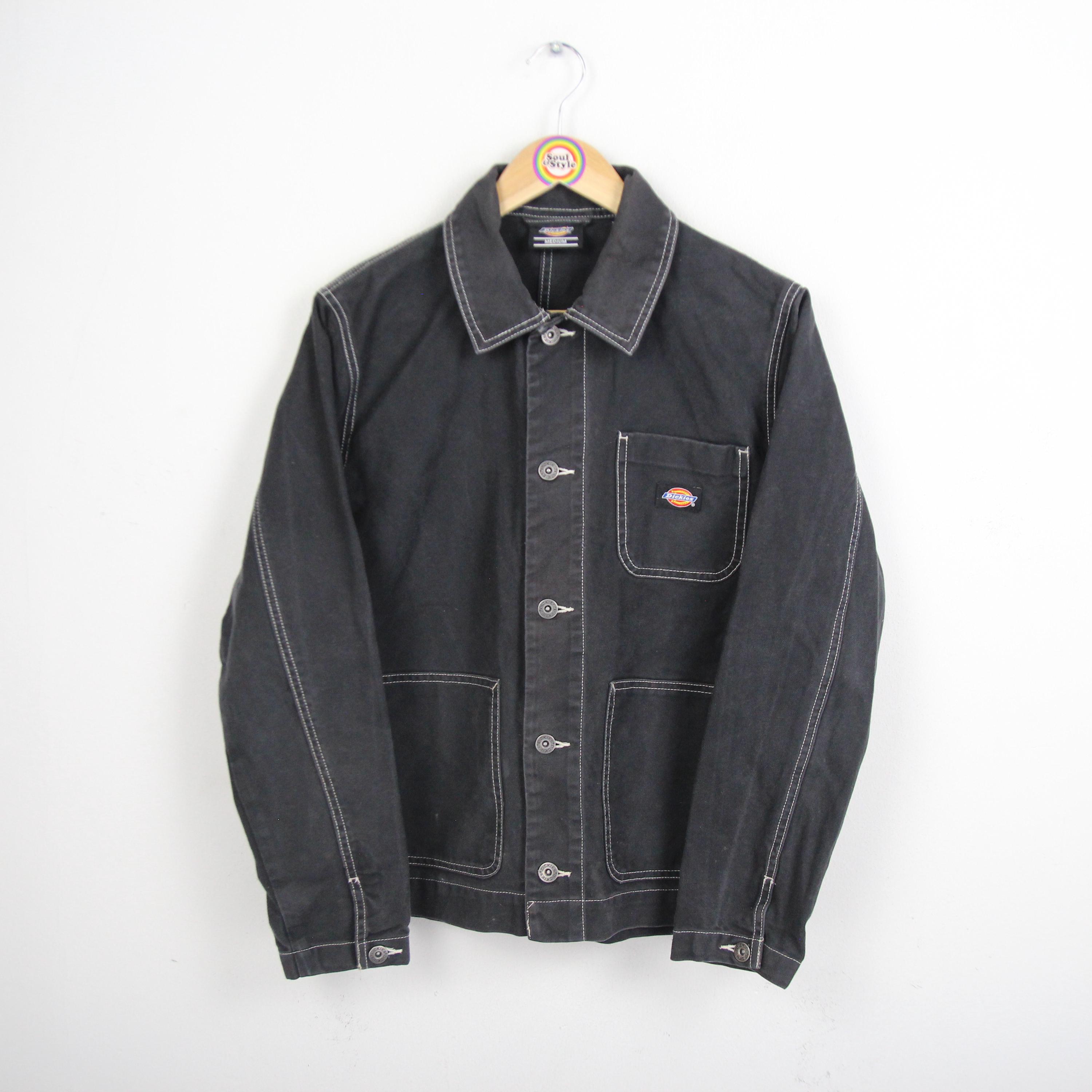 ジャケット・アウター Dickies work jacket biker vintage Vintage Dickies Detroit Work Jacket USA Made Canvas Blanket Lined