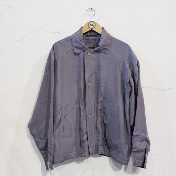 Vintage 90s silk blouson M - image 1