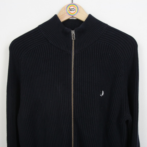 Vintage 80s Strickjacke Size M Fred Perry - image 2