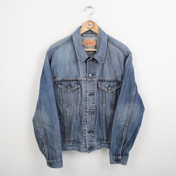 Vintage 90s Trucker Denim Jacket, Size M, Levi Strauss, Levi's